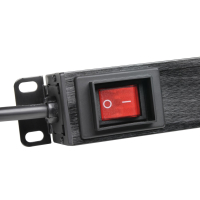 ADAM HALL 87471 USB 8 gniazdkowa listwa zasilająca 19’’ z włącznikiem i 2 gniazdami USB rack